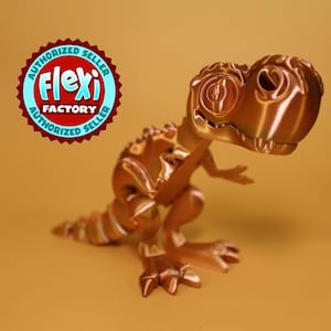 3D Printed Articulated Fidget T-Rex Dinosaur - Multiple Colors and Sizes!