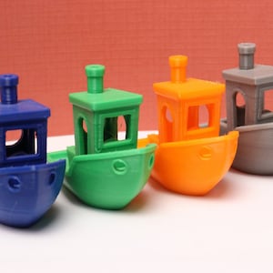 3D Printed Small Boat/ Benchy | Glow in the Dark Available! | - Multiple Colors and Sizes!