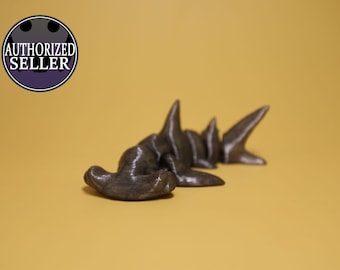 3D Printed Articulated Hammerhead Shark |  Color Changing Available! | - Multiple Colors and Sizes!