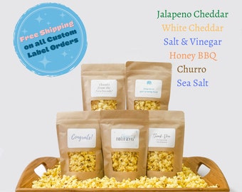 Baby Shower Custom Popcorn Bags & Bridal Shower Favors (Popcorn Included)