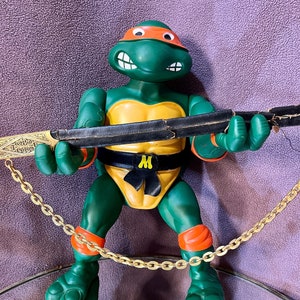 TMNJ Michelangelo 1989-actiefiguur, TMNT Vintage Collectible Toy, TMNT-actiefiguur Michelangelo, TMNt Famous Turtle Michelangelo-figuur