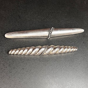 Vintage 925 Sterling Silver Bar Pin Brooch Fashion Accessory, Wardrobe Accent, Statement Jewelry, Gift For Her, Moms Lapel, Stocking Stuffer