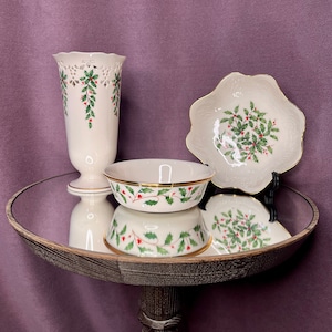 LENOX Christmas Lot Bowl Vase Dish, Lenox Collectible Housewares, Lenox Wedding Gift, Lenox China Home Decor, Lenox Holiday Decorations