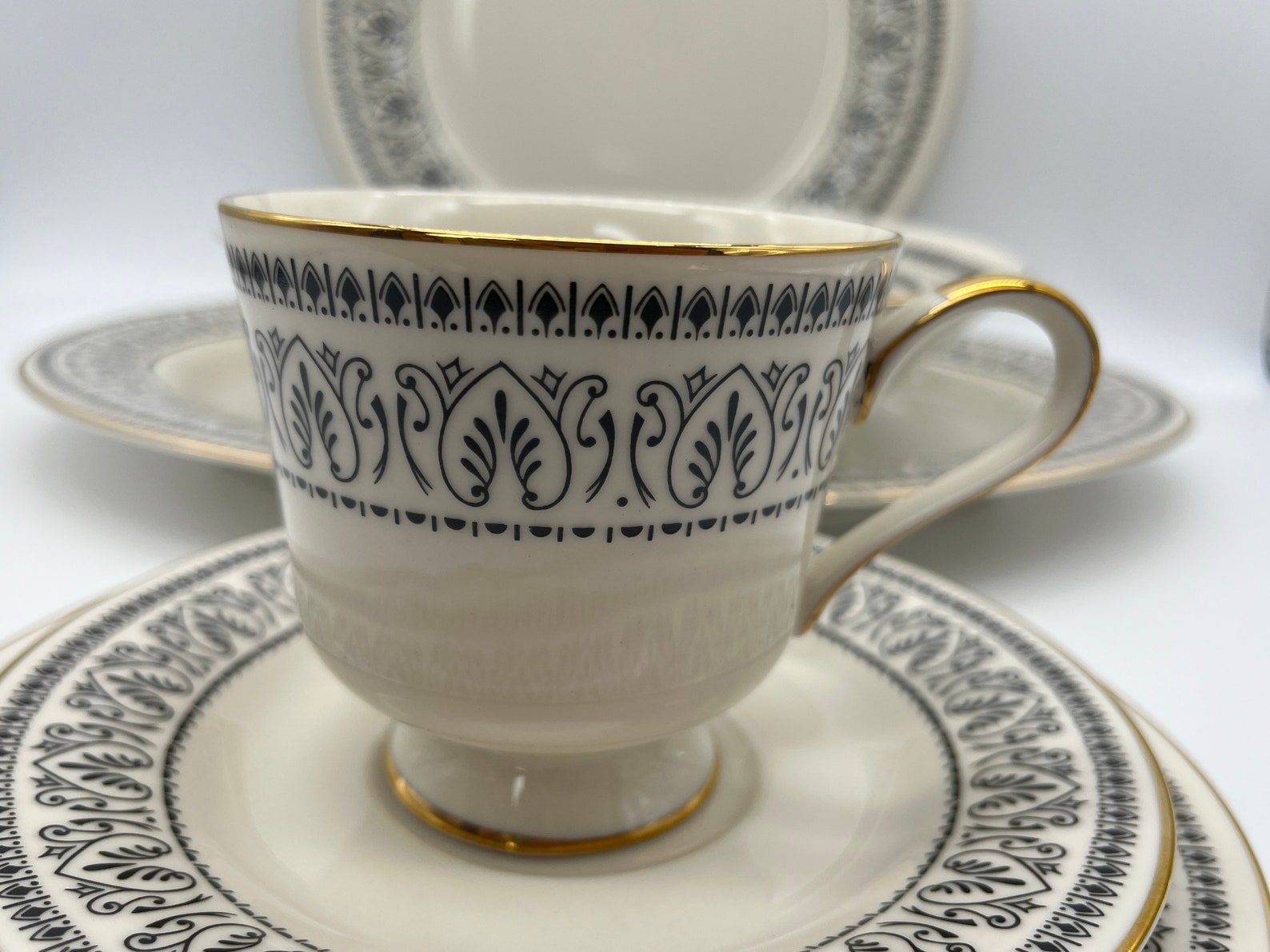 NEW Royal Castle Fine Ivory China Set Olympia Pattern 57 Pc Etsy