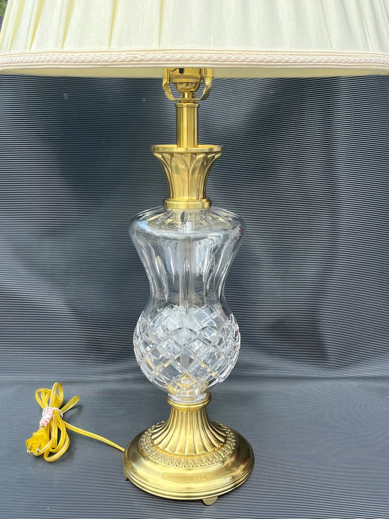 Authentic Waterford Crystal Thistle Brass Versailles Table Etsy