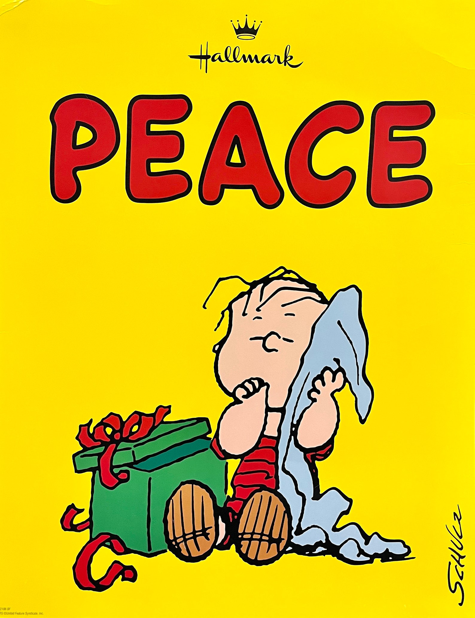 Peanuts Gang Large Christmas Posters Peanuts Hallmark Cards - Etsy