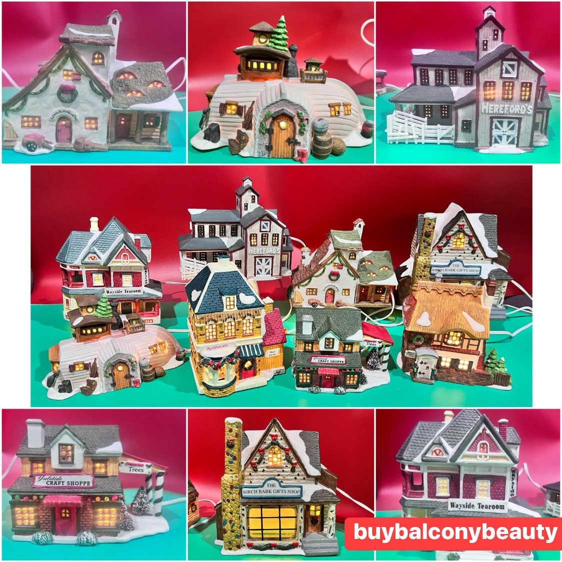 Lemax Christmas Village House - Etsy Lemax Christmas Village House - Etsy