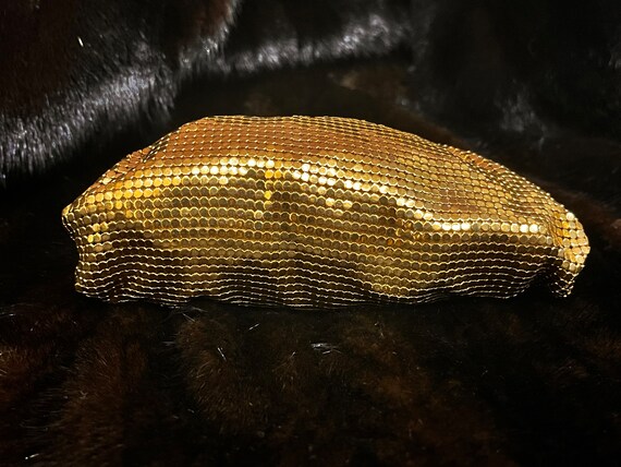 Whiting and Davis Clutch Gold Mesh Mini, Whiting … - image 8