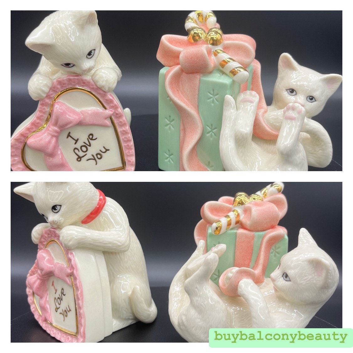 Lenox Cats Porcelain Figurines: Collectible Cat Trinket Boxes - Etsy