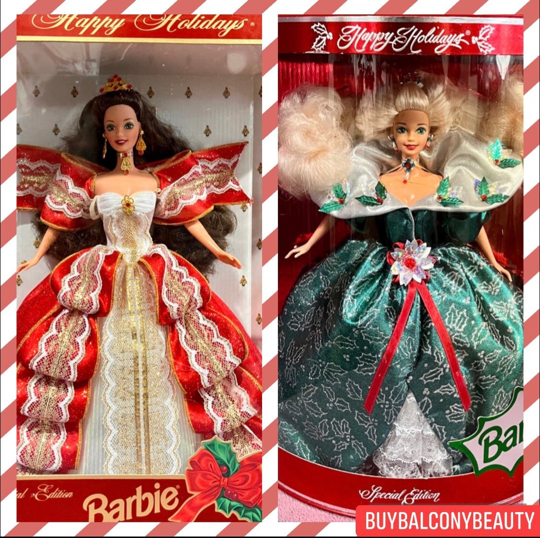 Old christmas barbie dolls sale