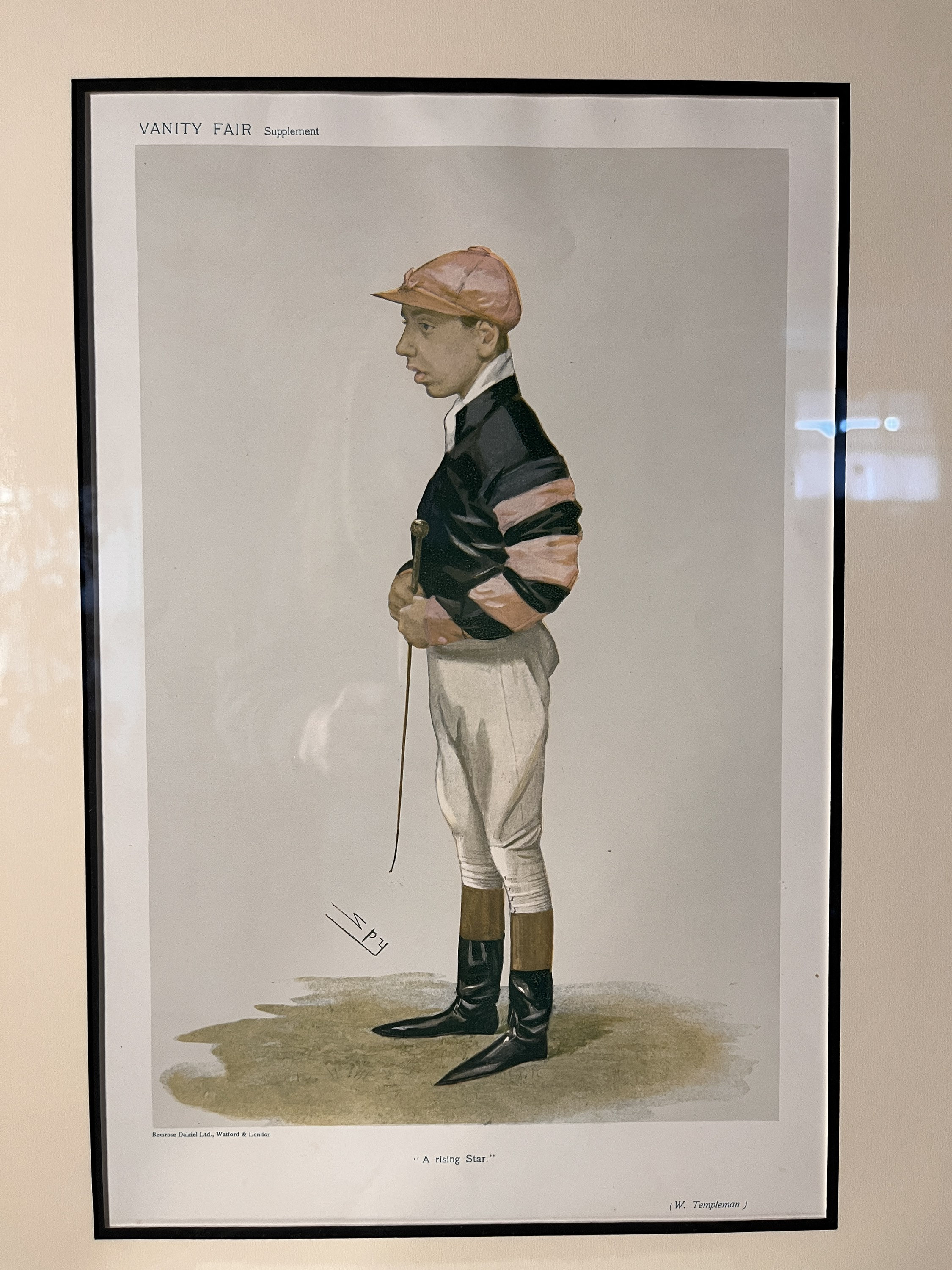 Antique Vanity Fair Spy Print Lithograph Caricature of