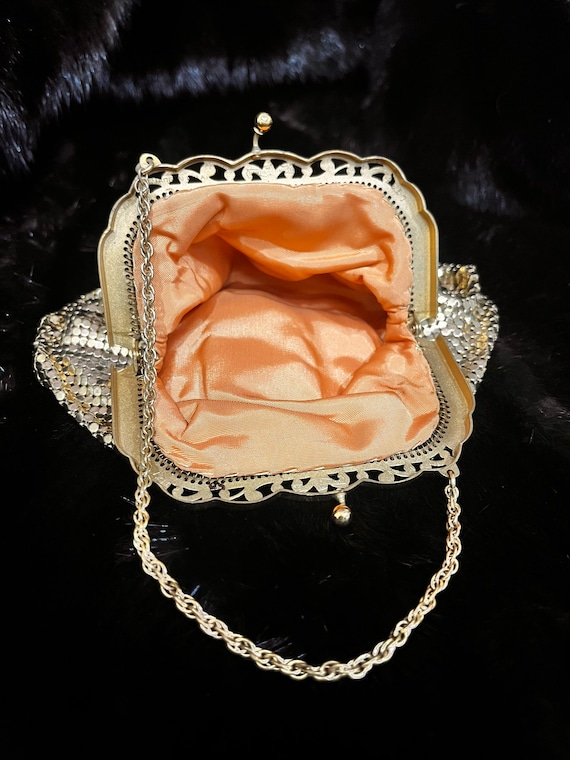 Whiting and Davis Clutch Gold Mesh Mini, Whiting … - image 6