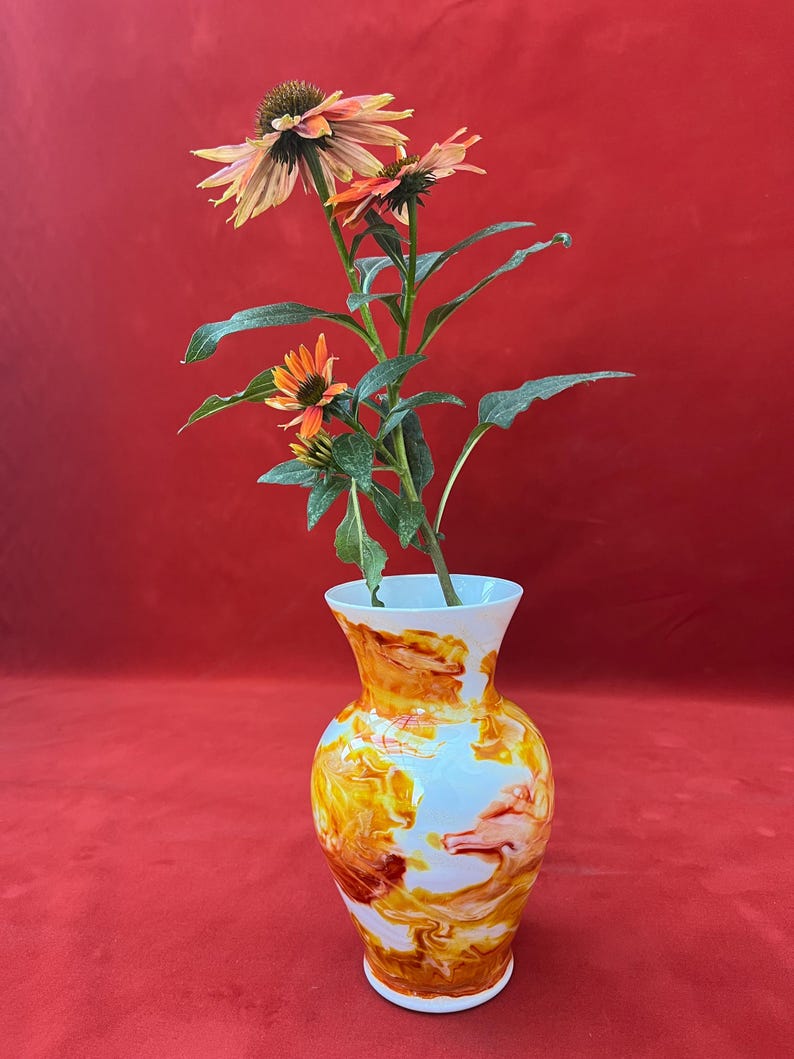 Vintage Autumn Glassware Art by Krystlekreated Hand Decorated Glass