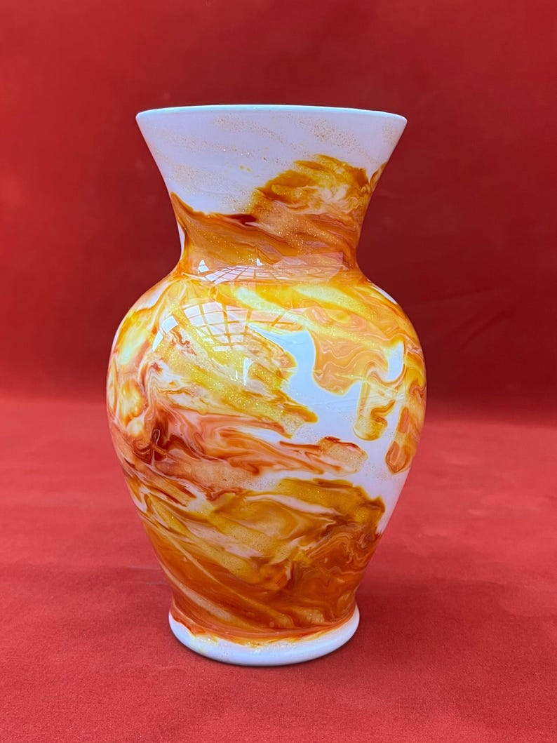 Vintage Autumn Glassware Art by Krystlekreated Hand Decorated Glass