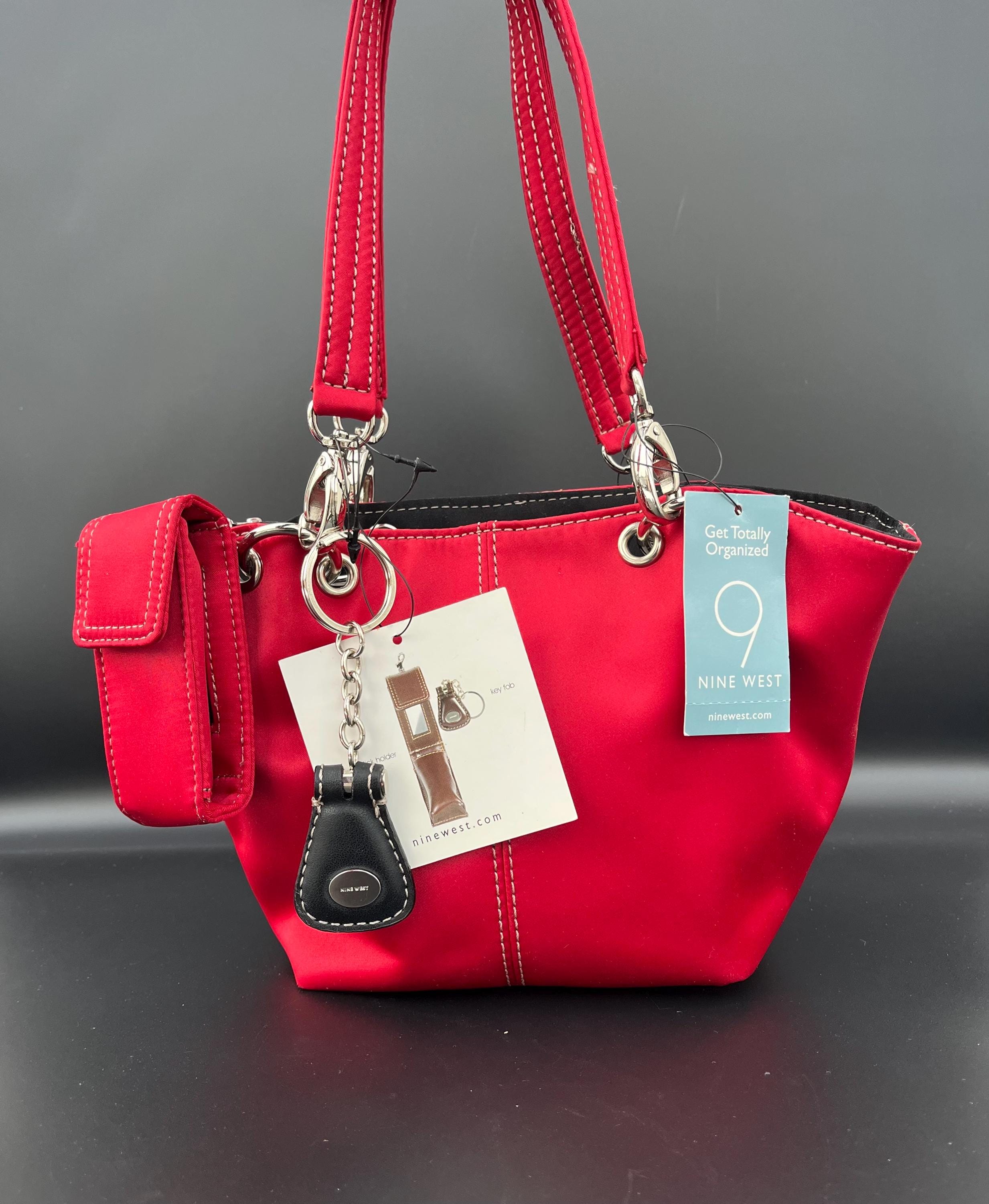 Nine West Red Tote Backpack New w/o tags Nine West Red Tote Shoulder Bag | Mercari main image 4