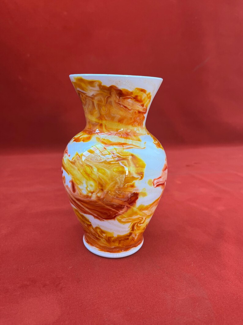 Vintage Autumn Glassware Art by Krystlekreated Hand Decorated Glass