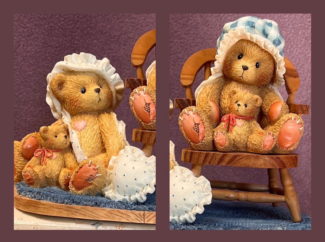 その他 Cherished Teddies 4004813 Orville Autographed Cherished Teddies Figurine: Priscilla & Greta