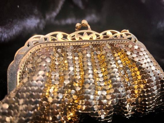 Whiting and Davis Clutch Gold Mesh Mini, Whiting … - image 4