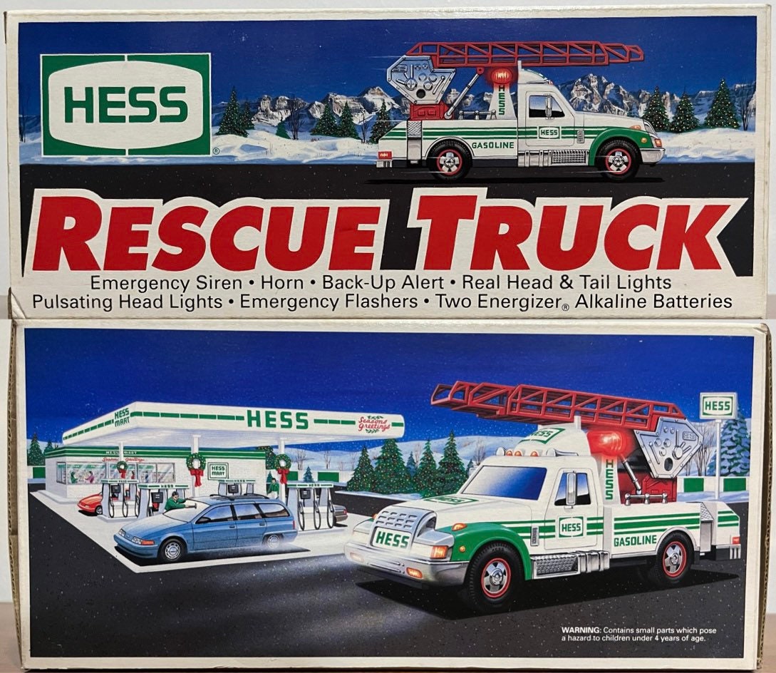 NEW 1994 ©hess Rescue Truck Toy Collectible Hess Trucks Etsy