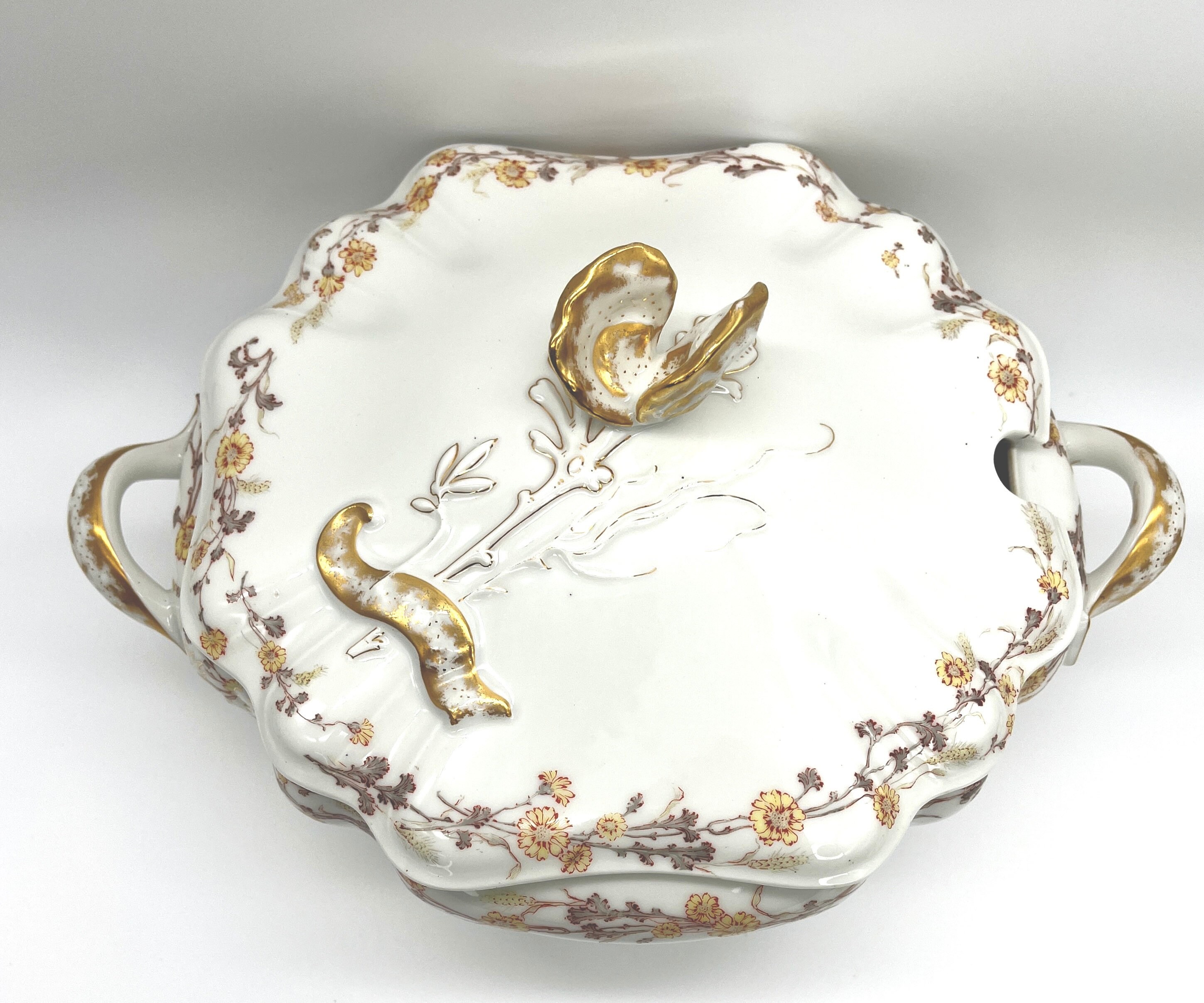 Seafood Tureen Limoges Haviland 1891 Antique Oyster Tureen Etsy