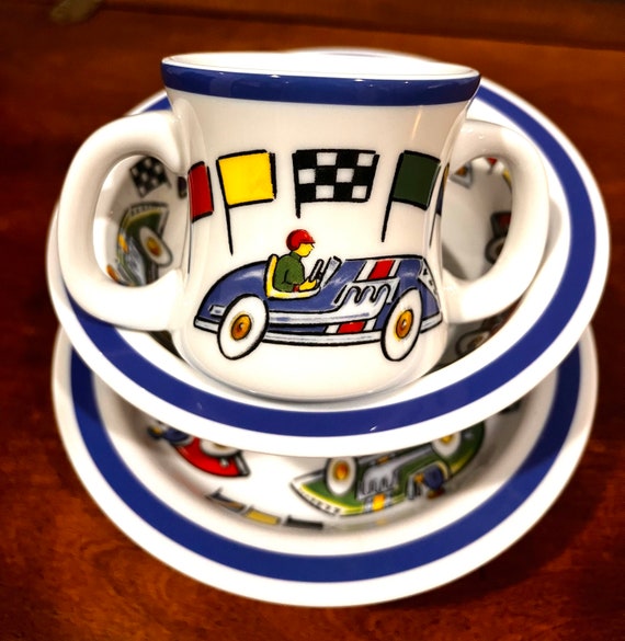 NEW Tiffany & Co Race Cars Baby Dish Set 3pc, Tif… - image 5
