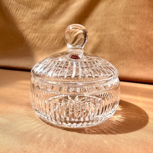 Waterford Crystal Centerpiece, Waterford Covered Bowl, Waterford Vanity, Vintage Waterford Discontinued Home Accents, Elegant Home Decor