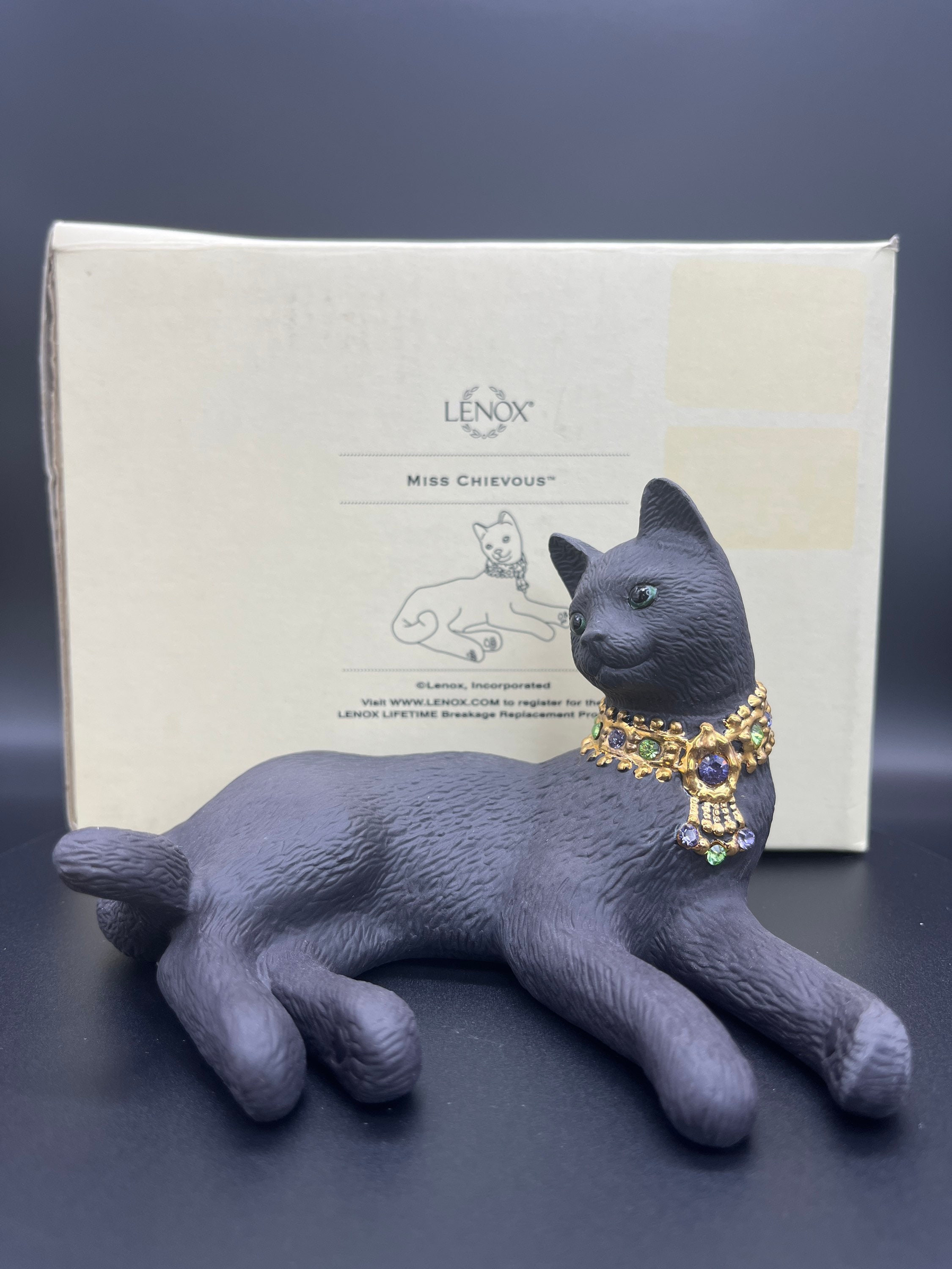 Lenox Cats Porcelain Figurines: Collectible Cat Trinket Boxes - Etsy