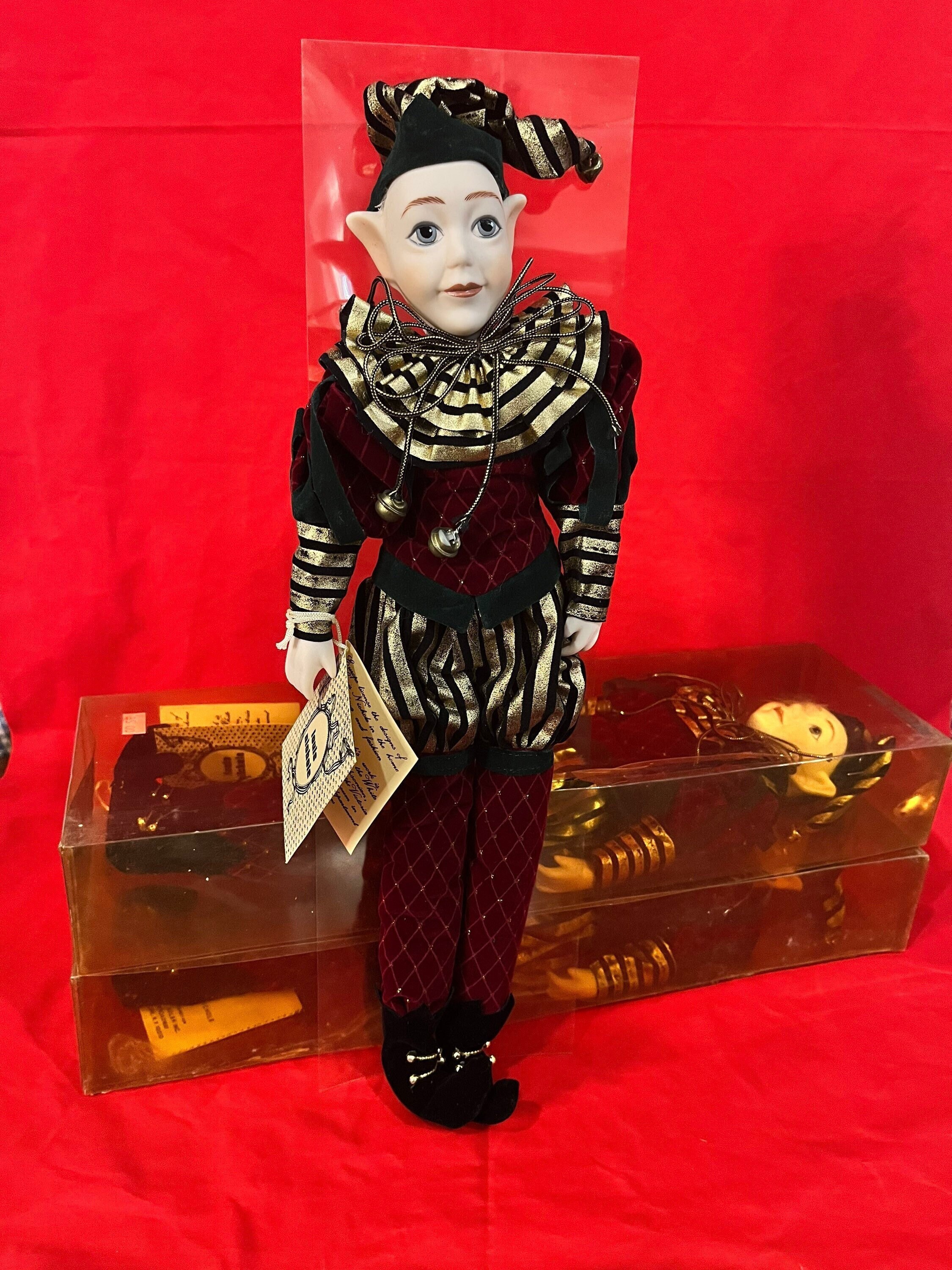 Porcelain Elf Doll, NEW Vintage 18th Century Style Porcelain Jester Louis Nichole for Kurt Adler, Victorian Porcelain Christmas Decoration - Etsy Porcelain Elf Doll, NEW Vintage 18th Century Style Porcelain Jester Louis Nichole for Kurt Adler, Victorian Porcelain Christmas Decoration - Etsy