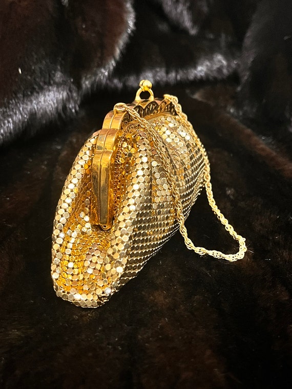 Whiting and Davis Clutch Gold Mesh Mini, Whiting … - image 10