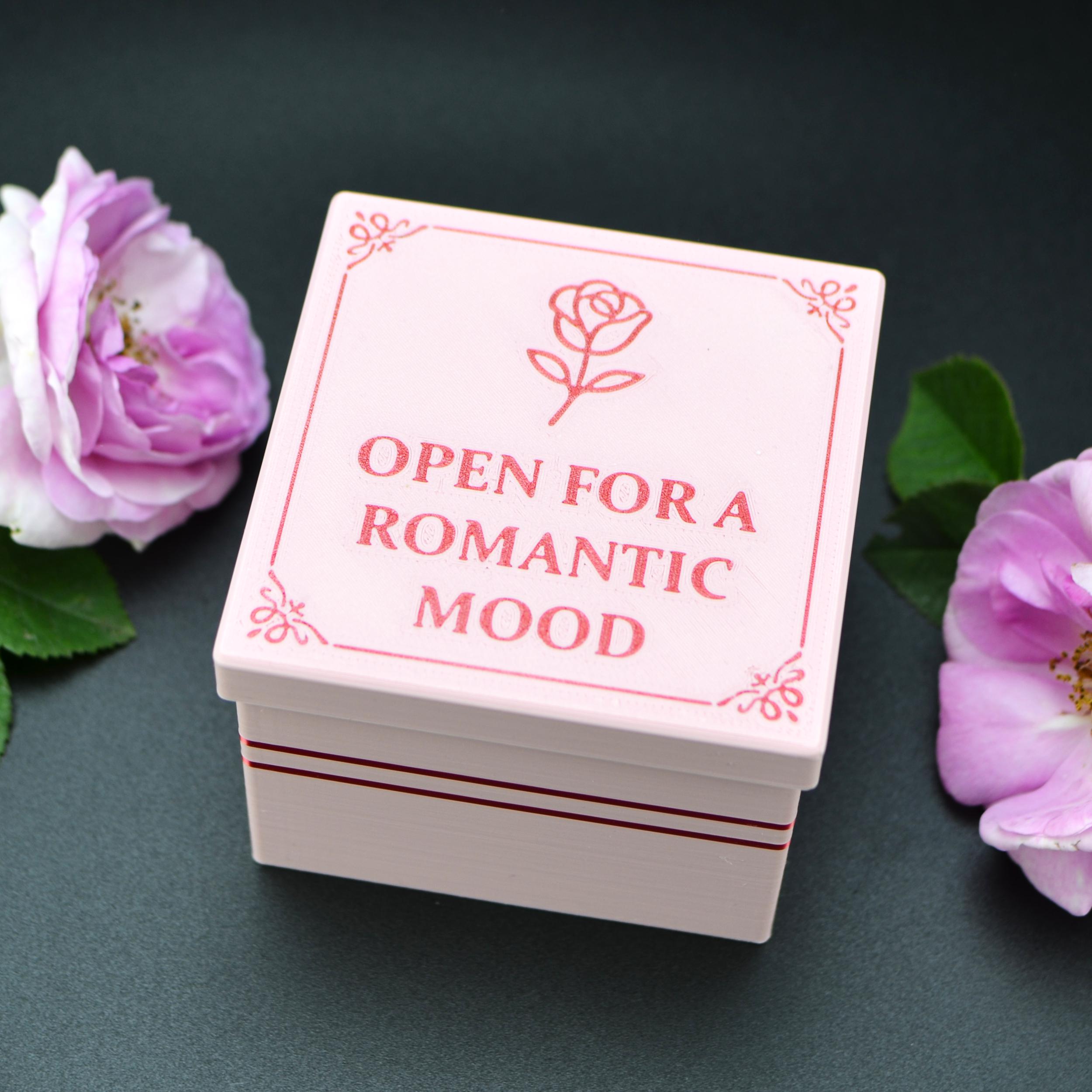 Romantic Mood Box: 3D-geprinte PLA bioplastic geschenkdoos