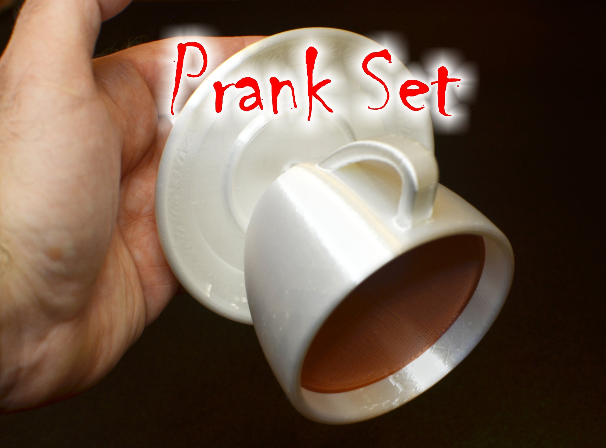 Upside Down Coffee Cup Prank Set: 3D Printed Gag Gift - Etsy