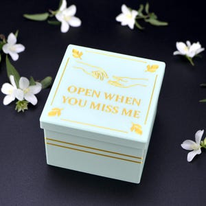 Ábrelo cuando me extrañes: caja de regalo romántica para él/ella: el regalo perfecto para largas distancias.