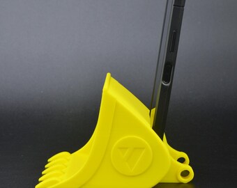 Telefoonstandaard, passieve geluidsversterker met graafbakstijl, 3D-printen.