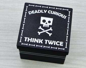 3D-geprinte Prank Mystery Box: Skull Design Gag Gift
