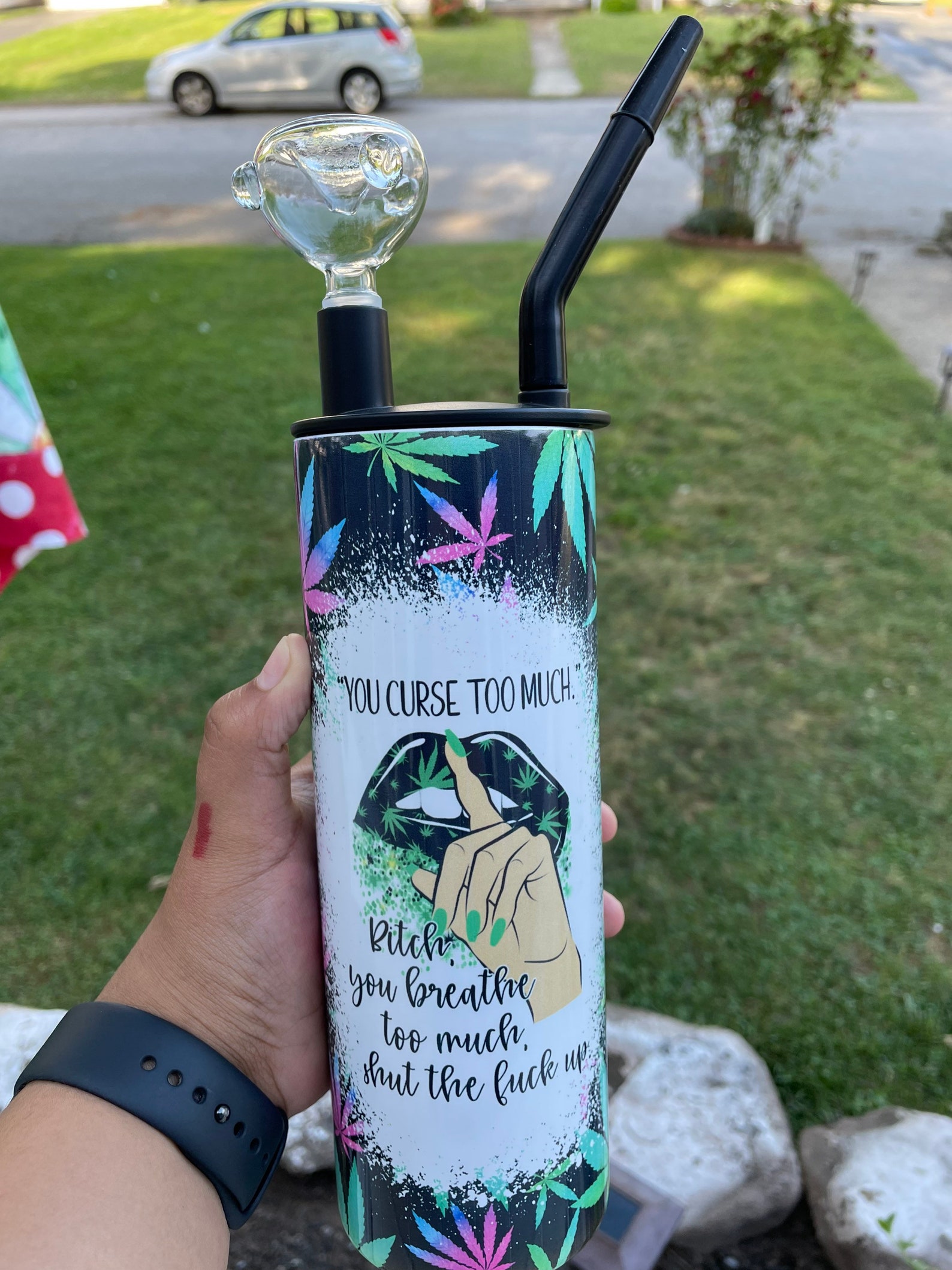 Lips Hookah Tumbler Cold Smoke Tumbler 20oz Stainless Etsy