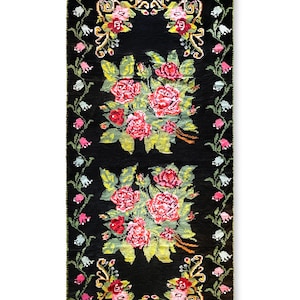 Tapis Moldave Vintage Moldovan Rug Bessarabian Kilim Handmade Wool Carpet