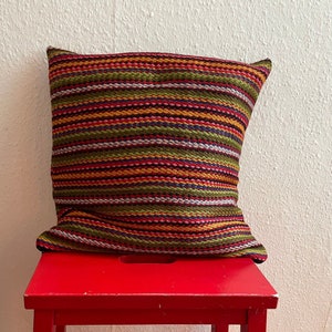 Tapis Moldave Kilim Moldovan Bessarabian Cushion Cover Geometric Wool Vintage