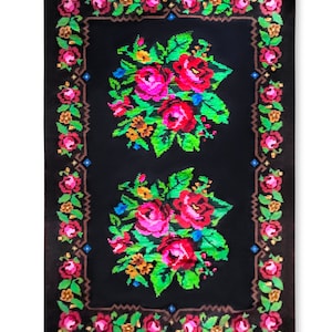 Tapis Moldave Vintage Moldovan Rug Bessarabian Kilim Handmade Wool Carpet
