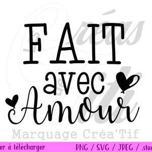 Texte Amour SVG, Coeur fichier Studio, svg saint valentin, png saint valentin, fichier silhouette coeur