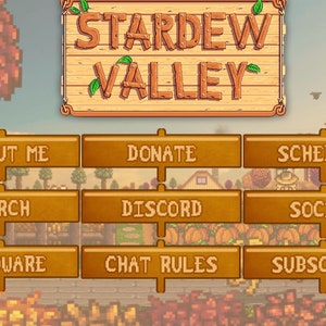 Stardew Valley Twitch Panels