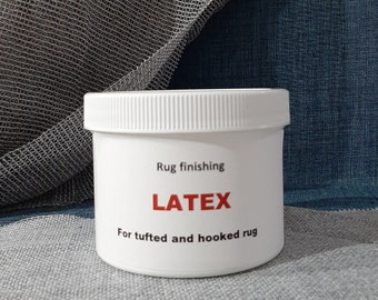 Látex para acabado y estabilización de alfombras con mechones y ganchos, 32 oz.
