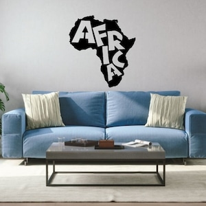 Décor mural Afrique, Carte de l'Afrique, Art mural bois | Décoration d'intérieur, Art mural ethnique, Décor mural Africain, découpe laser