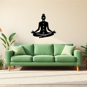 Meditation Wall Art | Yoga Wall Decor | Zen Decor | Spiritual Wall Art | Wood Wall Decor | Boho Wall Decor | Chakra Decor