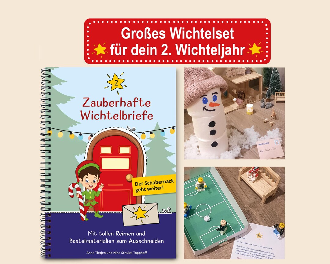 Wichtel Geschenk Set Komplett - Mit Wichtelstein, Karte Und Organzasäckchen