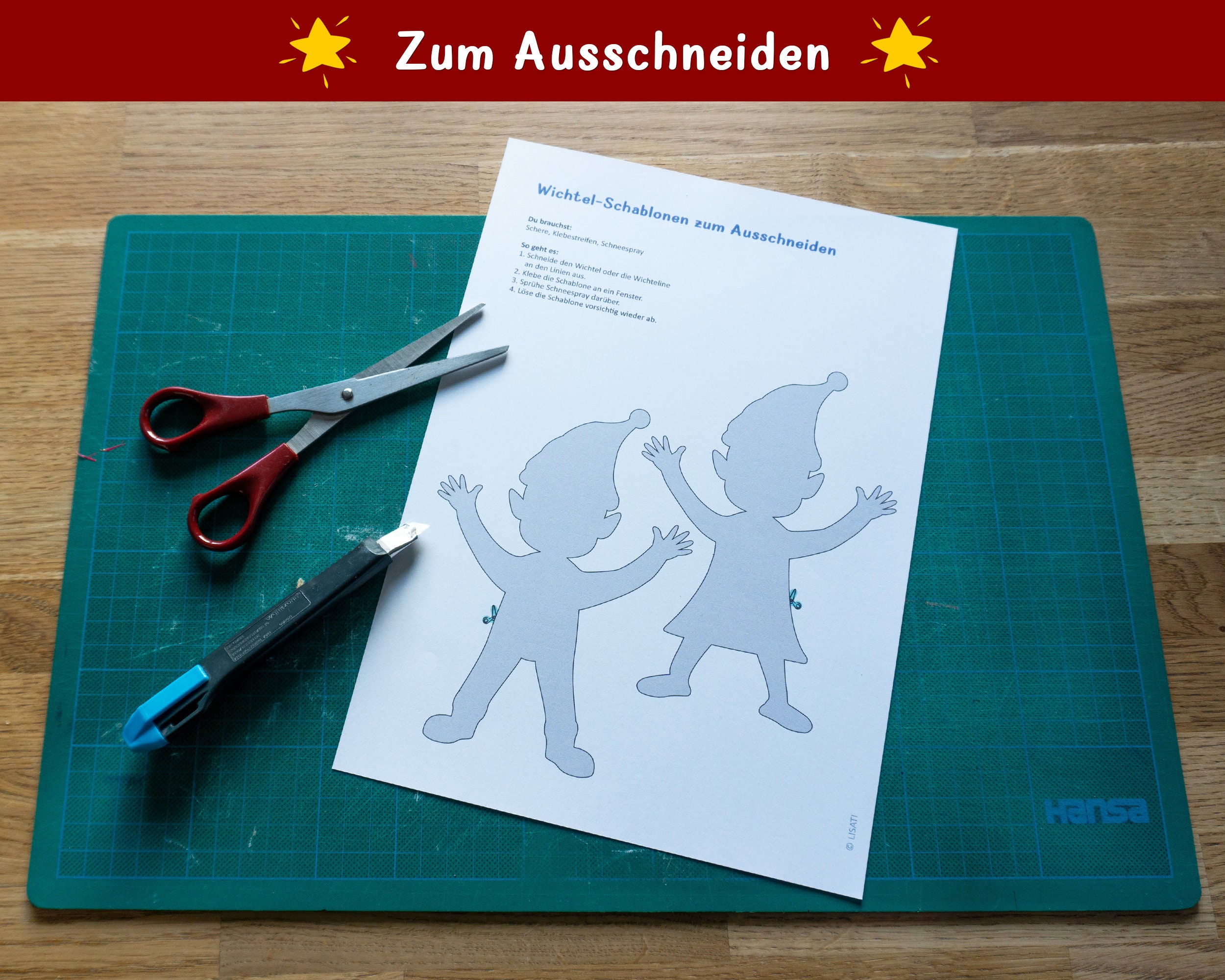 Wichtel Schablone Zum Ausdrucken Perfekt Für - Etsy UK