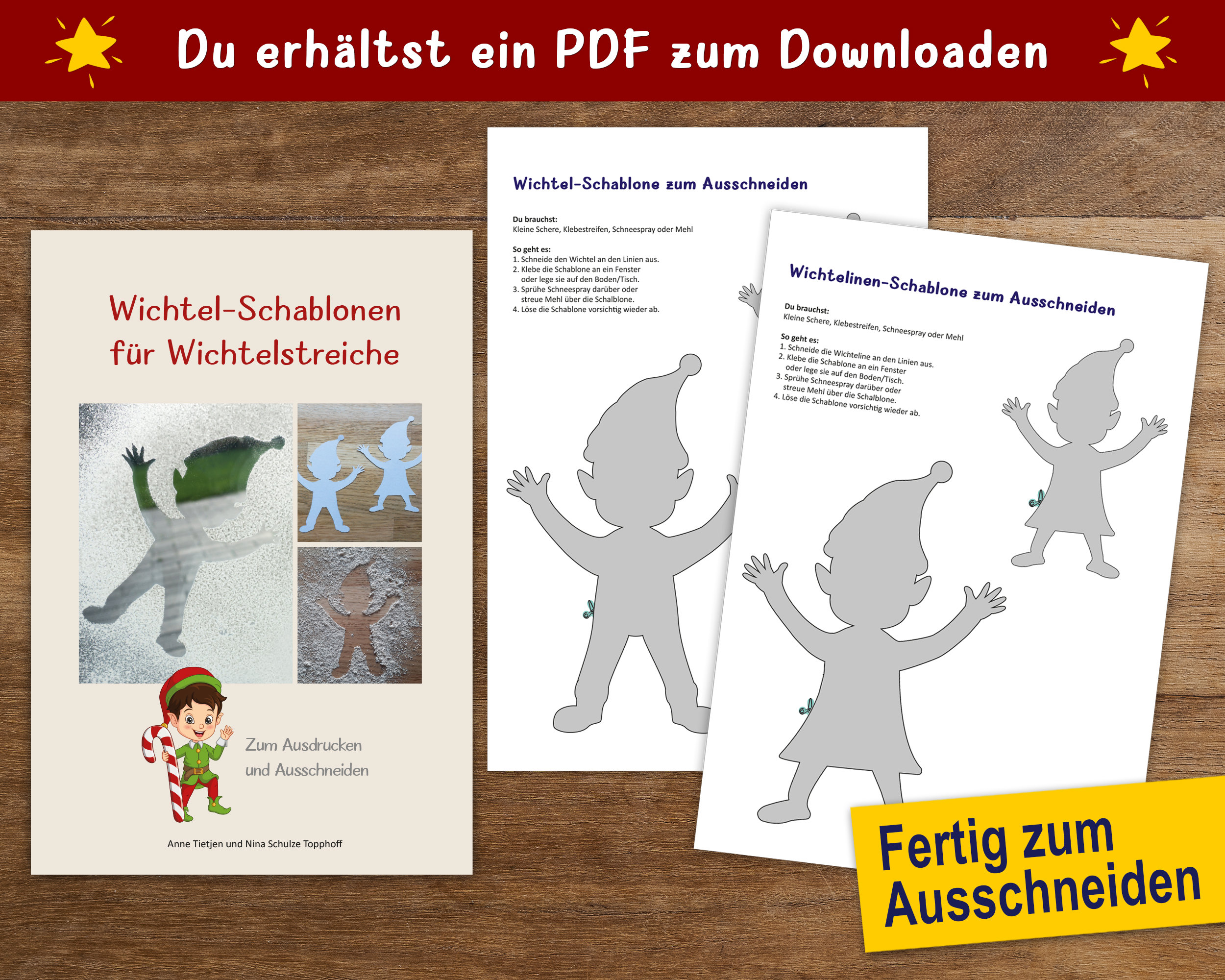 Wichtel Schablone Zum Ausdrucken Perfekt Für - Etsy UK