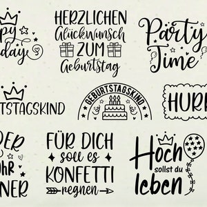 Congratulations sayings as a bundle as a plotter file for download