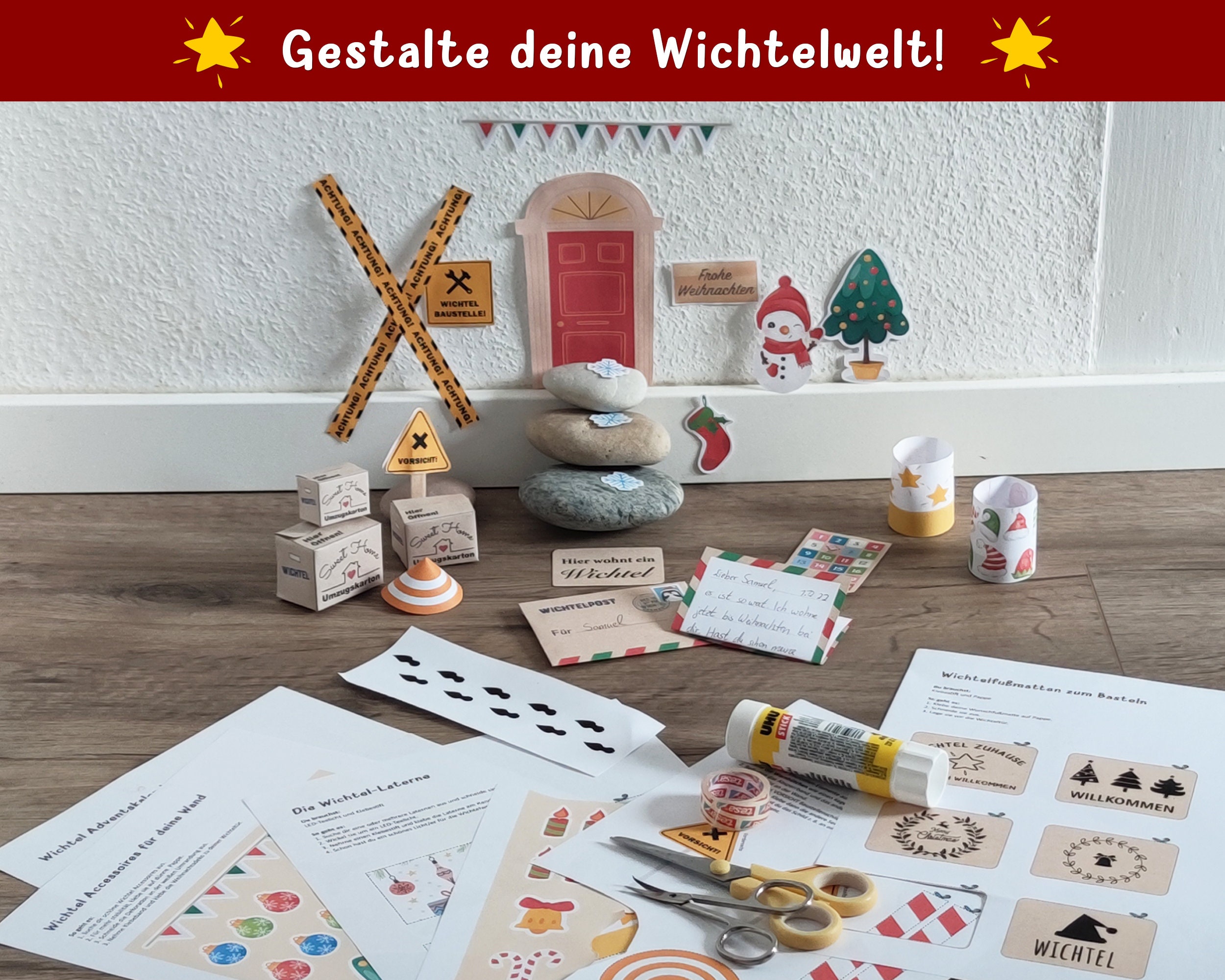 Riesen Wichtel Zubehör Set zum Ausdrucken und Basteln Etsy.de
