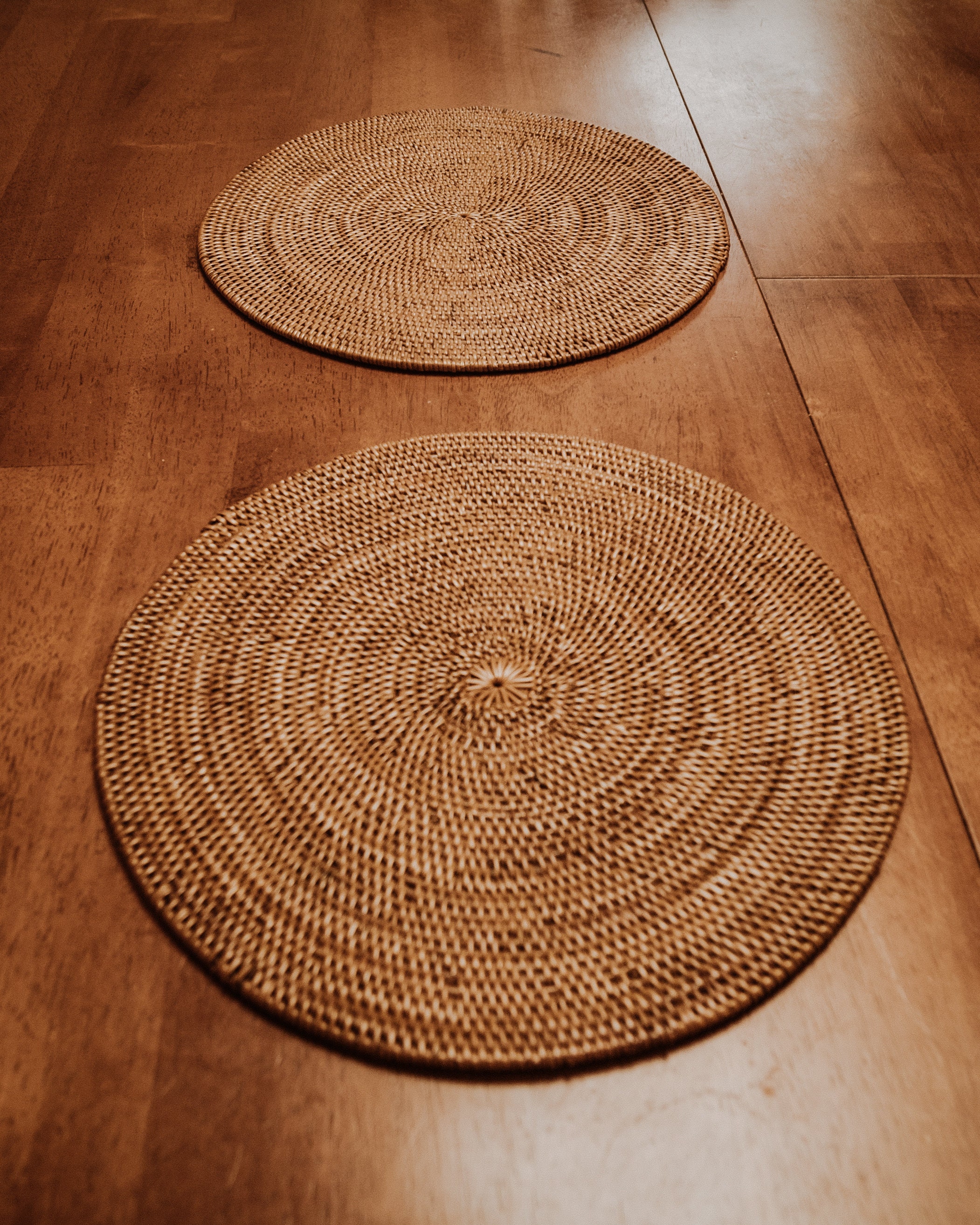 Rattan Placemats, Wicker Placemats, Rattan Tableware, Handwoven