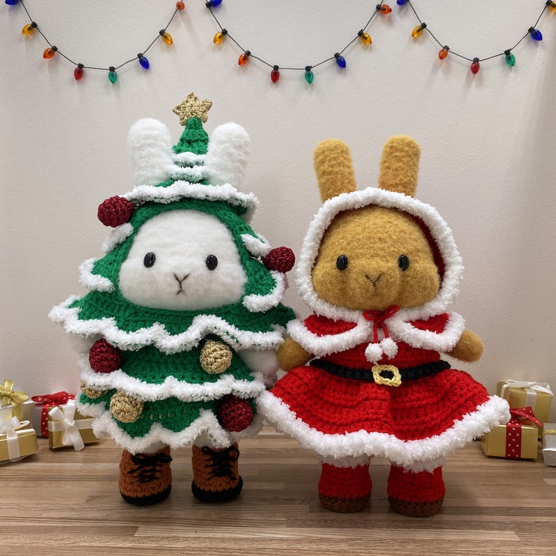 Dressup Bunny Amigurumi Bunny Christmas Tree Costume Set Etsy